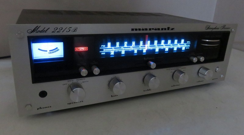 MARANTZ 2215B STEREO RECEIVER FULLY RECAPPED PRO SERVICED + LED's gallery