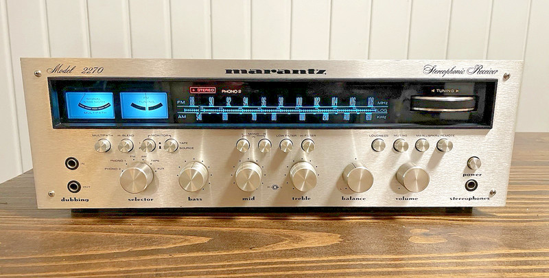 Vintage MARANTZ Serial#13447 MODEL 2270 Stereophonic Receiver Tested Video See