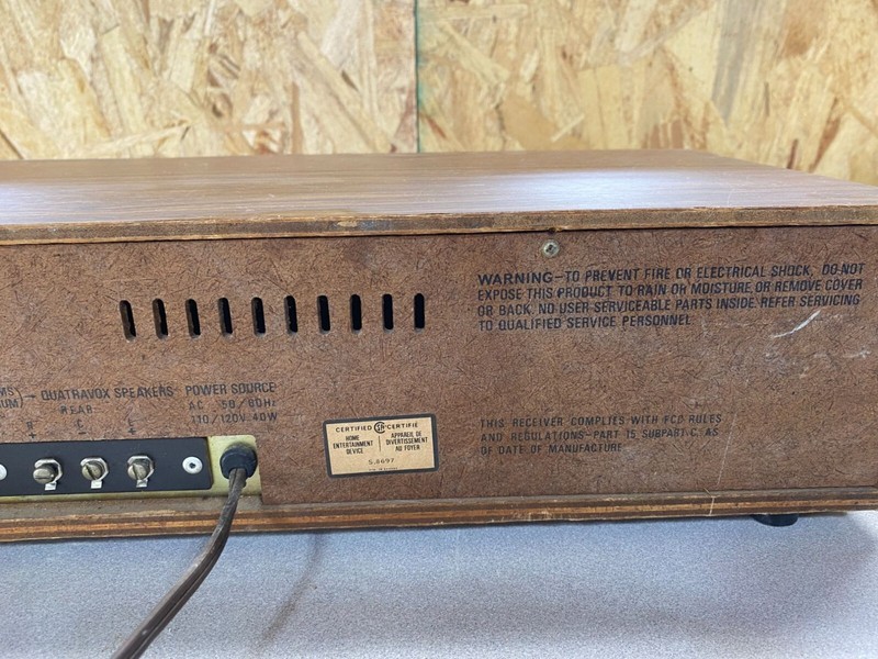Realistic Modulette AM/FM 8 Track Receiver Model 12-1402 For Parts Or Repair gallery