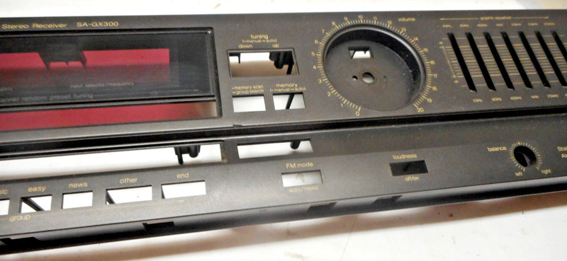 TECHNICS AM/FM STEREO RECEIVER SA-GX300 - FACE PLATE - PARTING OUT gallery