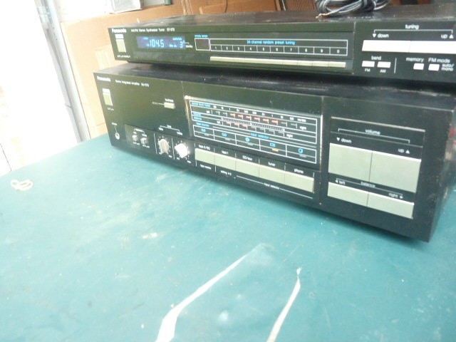 Panasonic SU-373 Stereo Integrated Amplifier + ST-373 Tuner, Tested and Works gallery
