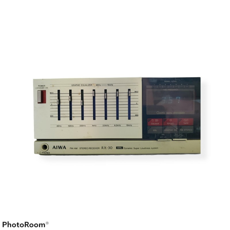 AIWA Stereo Receiver RX-30H DSL AM FM CD AUX Phono Tape Audio Graphic Equalizer gallery