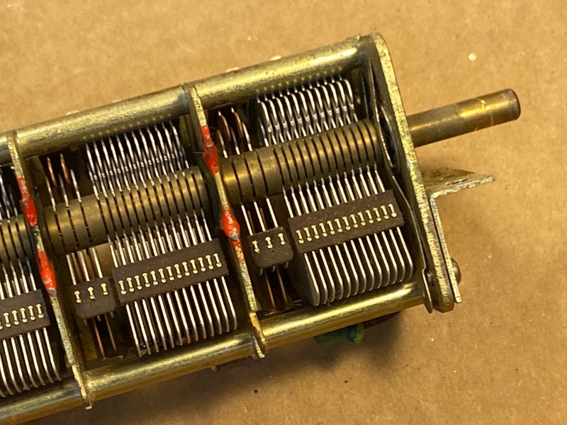 Tuning Air Capacitor from Kenwood KW-50 Tube Receiver Parts Matsushita 3FC-43 gallery