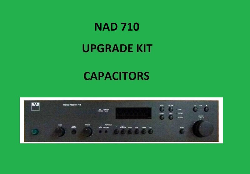 Stereo Receiver NAD 710 Repair KIT – all capacitors