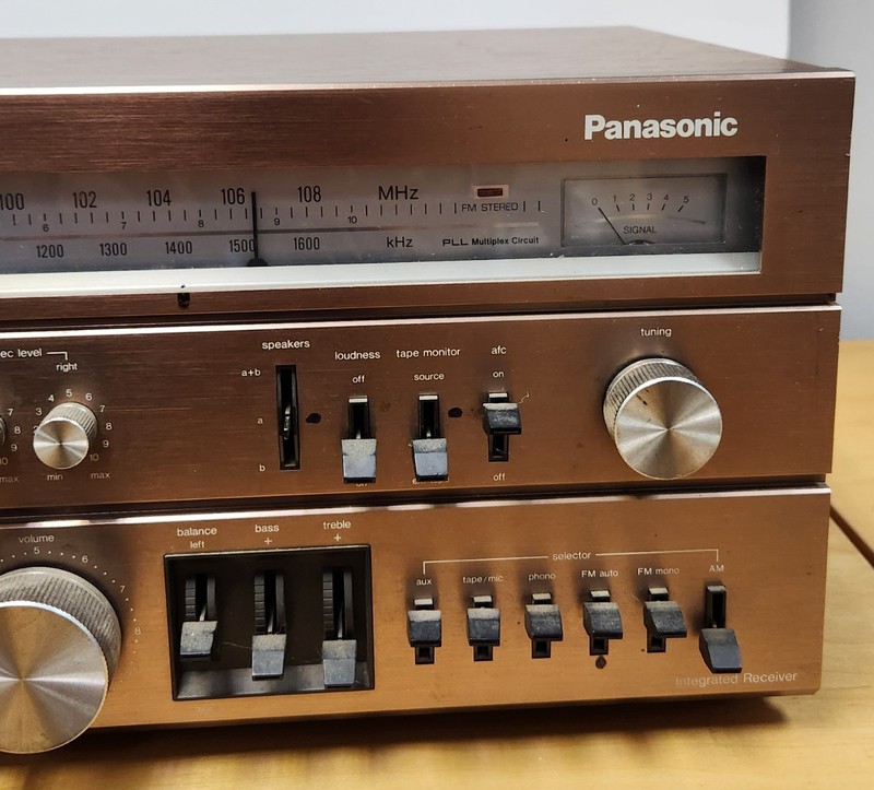 Vintage Panasonic RA-7500 Stereo Receiver AM/FM Cassette Player Japan Working gallery
