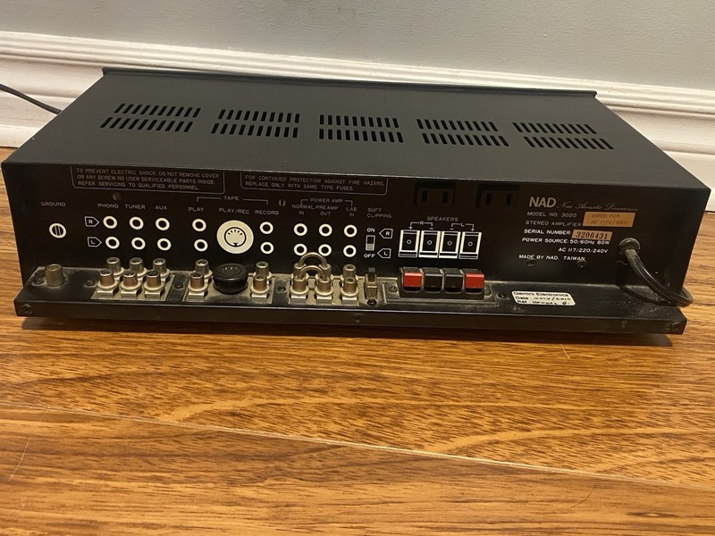 NAD 3020 Series 20 Hi-Fi Stereo Amplifier *Missing Dial Knob* gallery