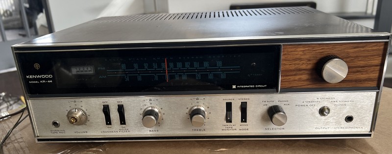 Vintage Kenwood Model KR-44 Solid State AM/FM Receiver Not Fully Tested Parts