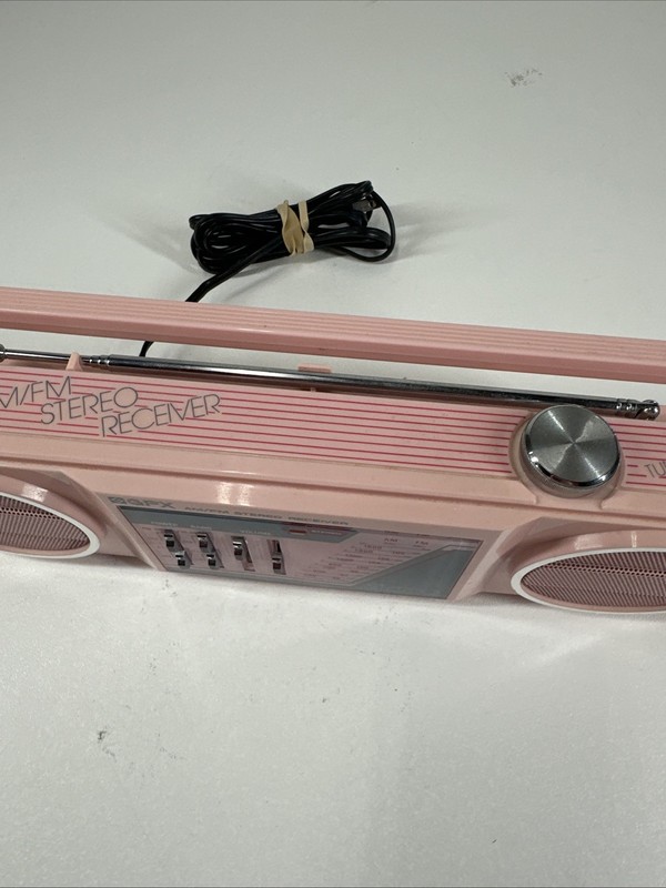 Vintage 80s GPX Grand Prix Model A275R AM/FM Stereo Receiver Pink Tested gallery