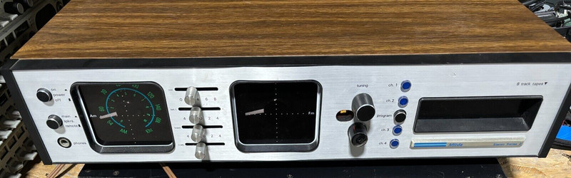 Vintage Miida Electronics 2020 AM/FM 8-track Stereo Receiver Radio Tested
