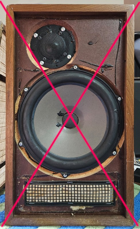 DYNACO A25 SPEAKER GRILLE, ORIGINAL GRILL NO LOGO BADGE, (1 GRILLE ONLY) #2 gallery