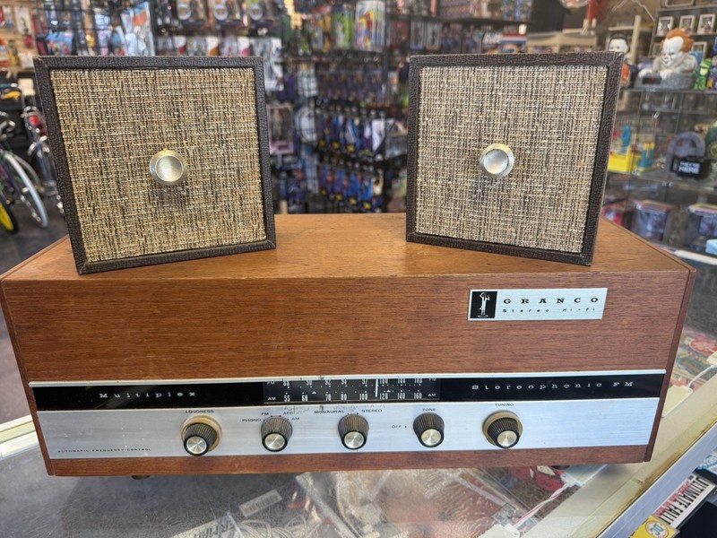 Vintage GRANCO MULTIPLEX 809 TEAK tube stereo RETRO MCM WORKS & RARE! Fast Ship!