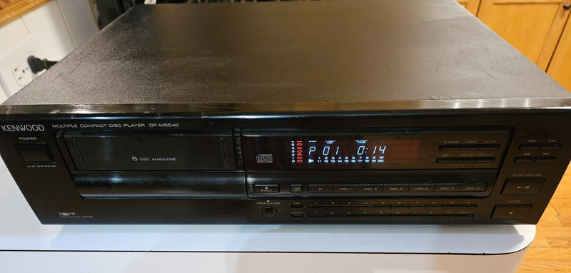 Vintage Kenwood DP-M5540 6-Disc CD Changer Tested – Plays Well no magazine