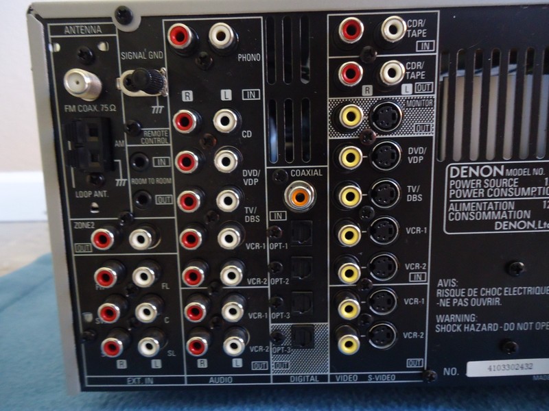 Denon AVR-885 Home Theater Receiver, 110 watts,See Video gallery