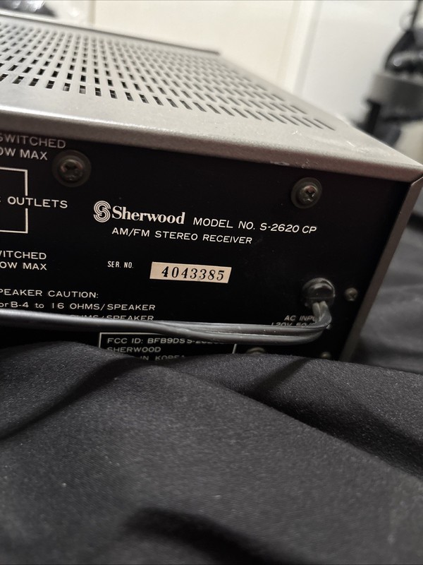 Sherwood AM/FM Stereo Receiver S-2640CP - TESTED WORKING gallery