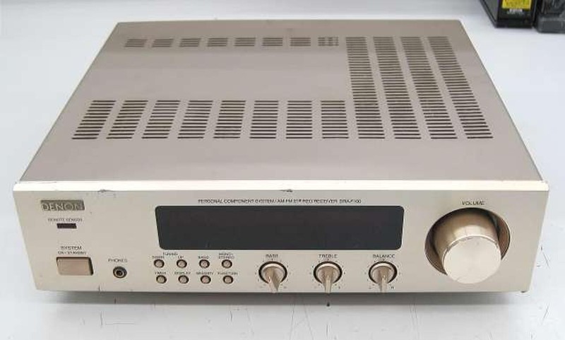 Denon DRA-F100 AM FM Stereo Receiver Personal Component System Used