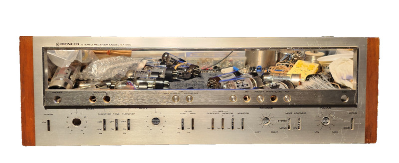 Pioneer SX-850 Stereo AM/FM Receiver. ” FACEPLATE ONLY “