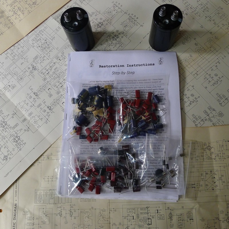 Concept 6.5 receiver rebuild restoration recap service kit repair capacitor