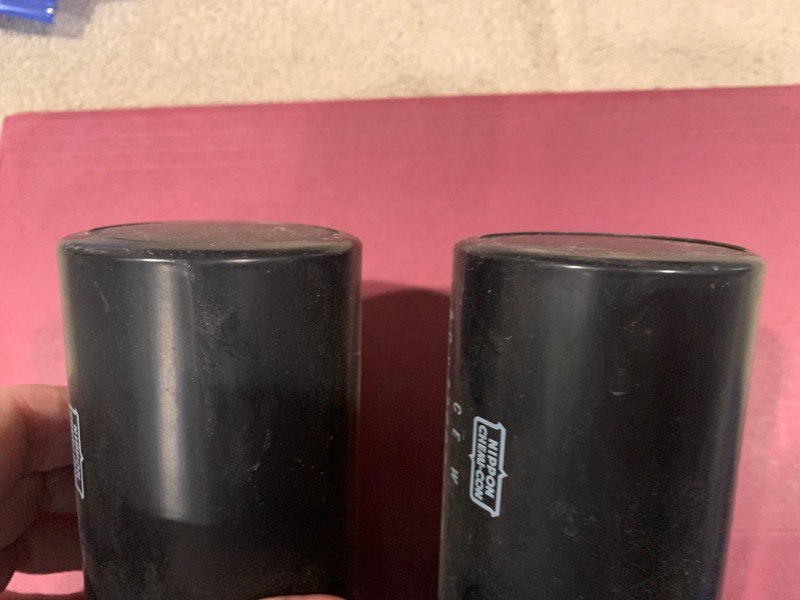 Pioneer SX-1050 Stereo Receiver Parting Out - FIlter Capacitor Pair w/ Brackets gallery