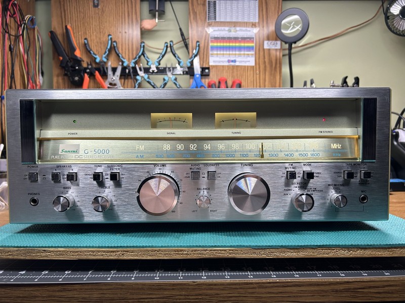Sansui G-5000 Vintage Receiver - Master-Level 188-Part Restoration - Beautiful!! gallery