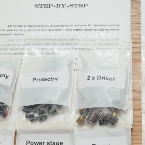Sansui F-2624 Driver Board Rebuild refresh Kit 8080DB 9090DB QRX8001 QRX-9001