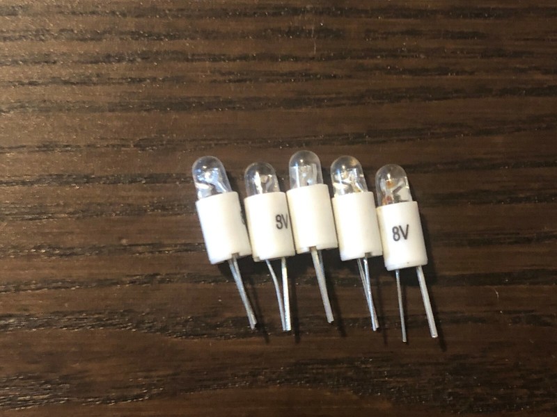 5 New Warm White 8V Bi-Pin LED Lamps Light Bulbs Marantz 2275 4300 2230 2285