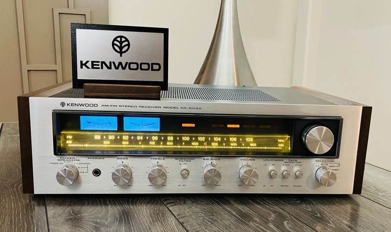 Kenwood KR5030 RECIEVER w/wood panels - Serviced/Working. New LEDs/Lamps. 60WPC gallery