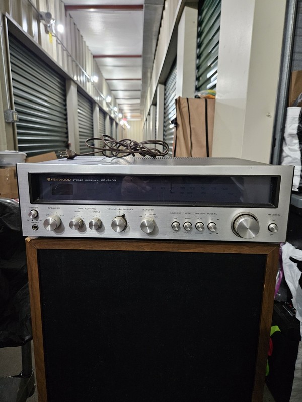 Kenwood KR-3400 Vintage Stereo Receiver Classic Audio Component Retro Amplifier