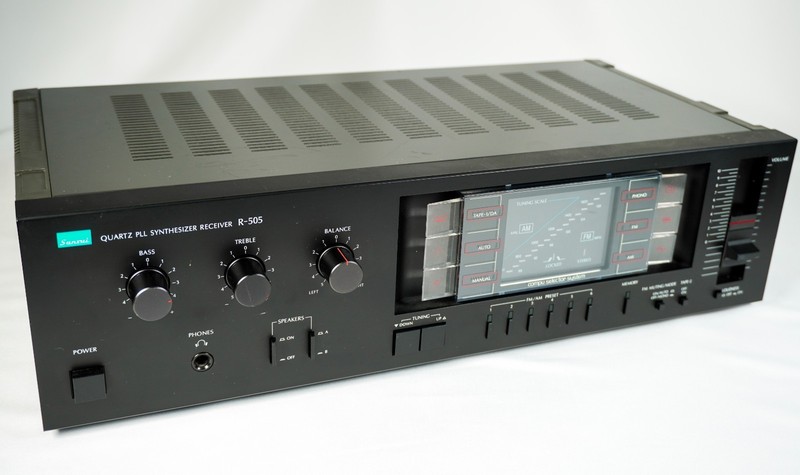 Sansui R-505 Japanese Quartz PLL Synthesizer Receiver Vintage Hi-Fi TESTED