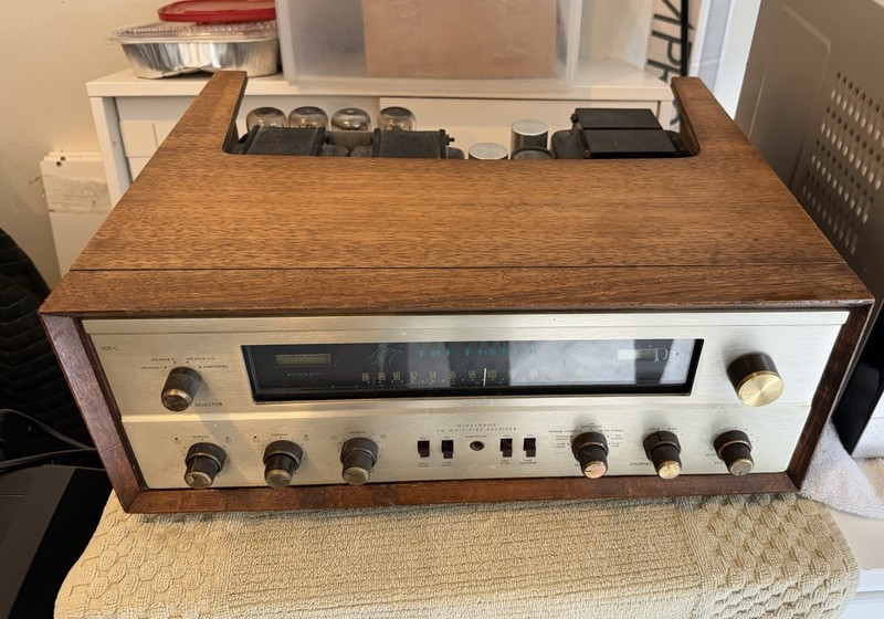 Vintage Fisher 500-C Tube Receiver w/ Wood Case – Tested Works Great