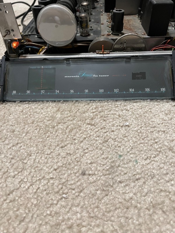 Marantz 10B Tuner Inner & Outer Glass with metal Frame