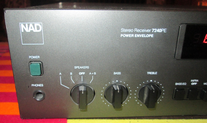 NAD 7240PE Power Envelope Stereo Receiver Vintage Tested Works
