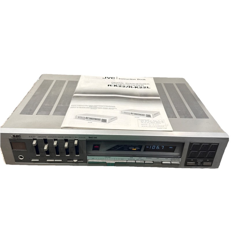 JVC R-K22L Digital Synthesizer Stereo Receiver With Graphic Equalizer POWERS ON gallery