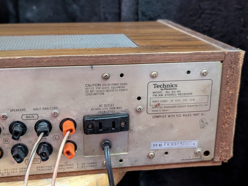 Technics Receiver FM/AM Stereo Receiver SA-80 gallery