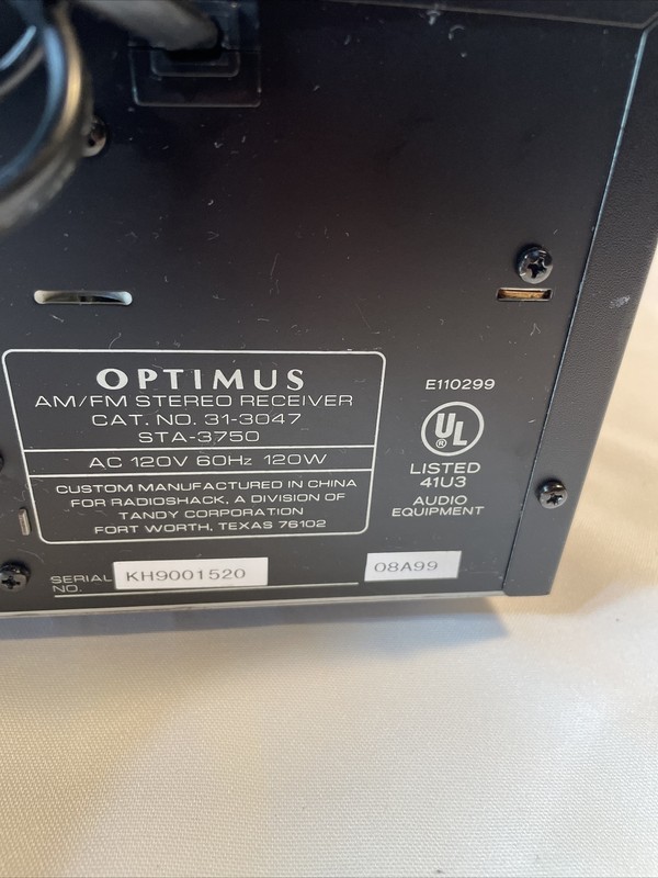 Optimus STA-3750 Receiver gallery