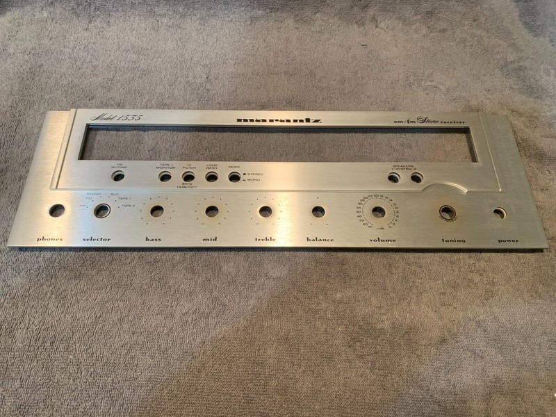 Marantz 1535 Stereo Receiver Parting Out Faceplate and Glass Nice Look!!