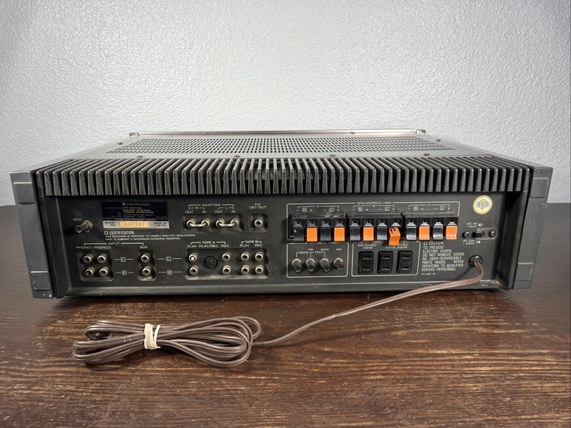 Vintage KENWOOD KR-6060 AM FM Stereo Tuner Amplifier Receiver TESTED (READ) gallery