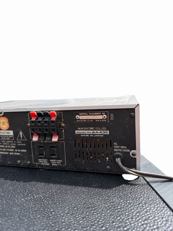 Vintage AKAI AA-A35 AM/FM Stereo Receiver Audio Touch Volume Powers On gallery