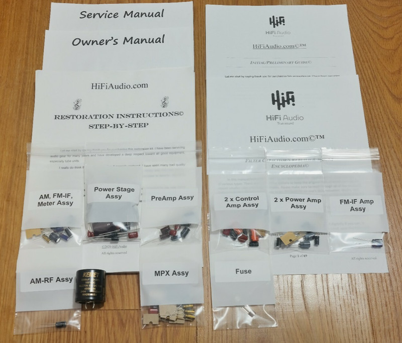 Fisher 202 Futura receiver restoration recap repair service rebuild kit gallery