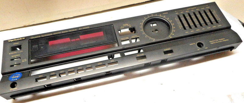 TECHNICS AM/FM STEREO RECEIVER SA-GX300 – FACE PLATE – PARTING OUT