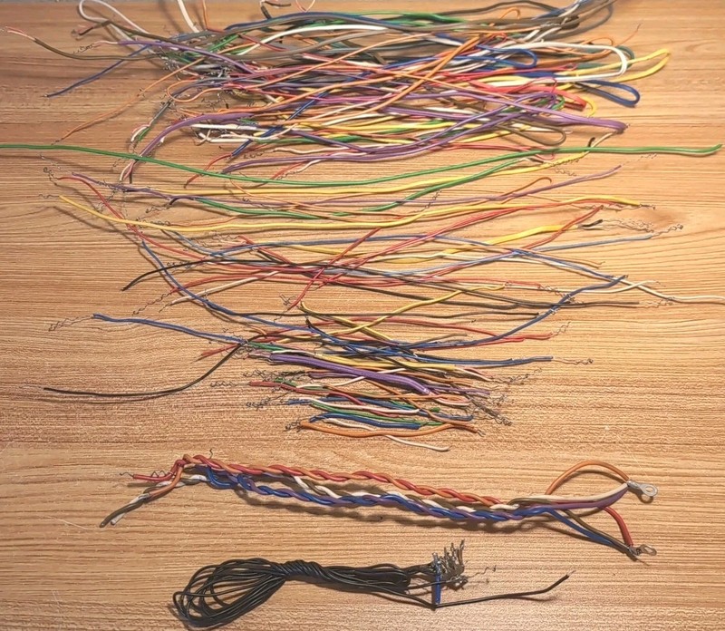 *OEM PARTS* PIONEER SX-1050 *HUGE LOT OF COLOR CODED WIRES*