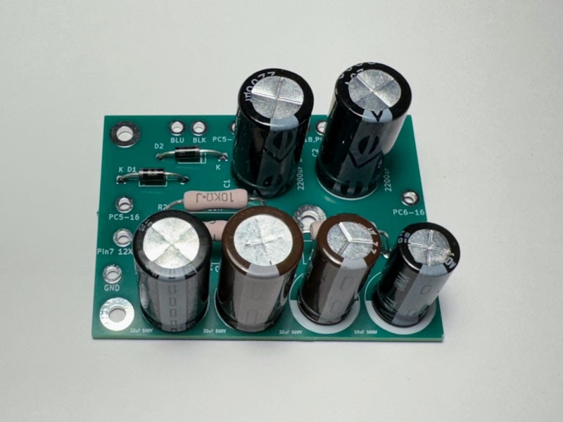 Dynaco PAS-2 PAS-3 power supply capacitor board assembled