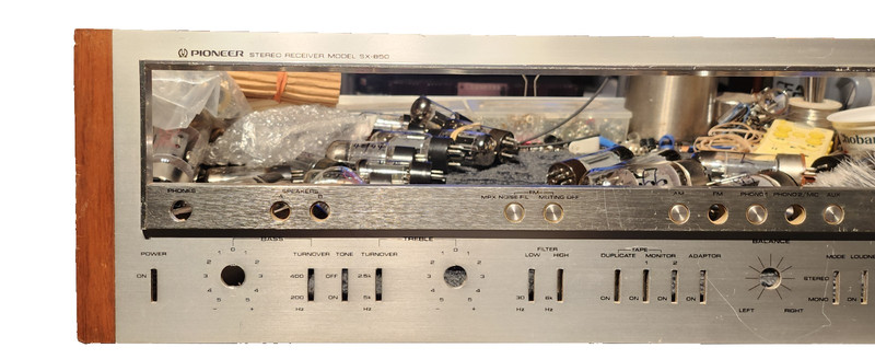 Pioneer SX-850 Stereo AM/FM Receiver. " FACEPLATE ONLY " gallery