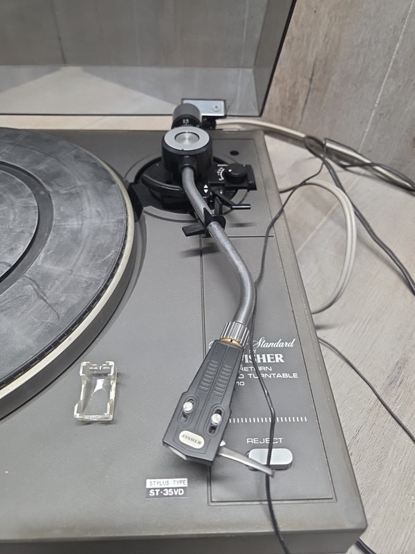 Vintage MT-6210 FISHER STEREO TURNTABLE MG-35V Cartridge Record Player (Has Dama gallery