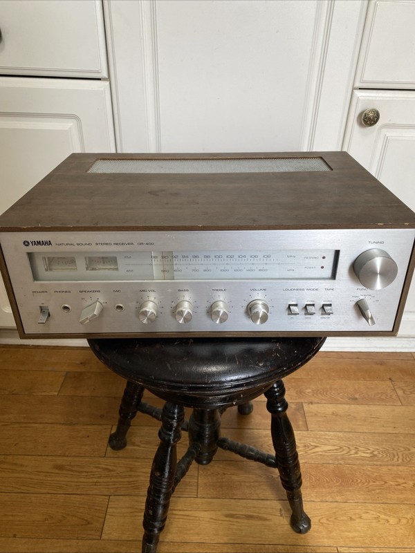 As Is Yamaha CR-400 Natural Sound Vintage 1970s Receiver Works But Buzzes READ!