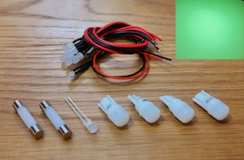 Kenwood KR-7050 KR-8050 KR-7750 bulb lamp light upgrade LED replacement GREEN