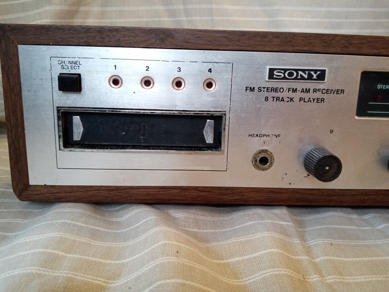 Vintage Sony model HST-388 AM FM Radio Stereo Receiver with 8 Track Working! gallery