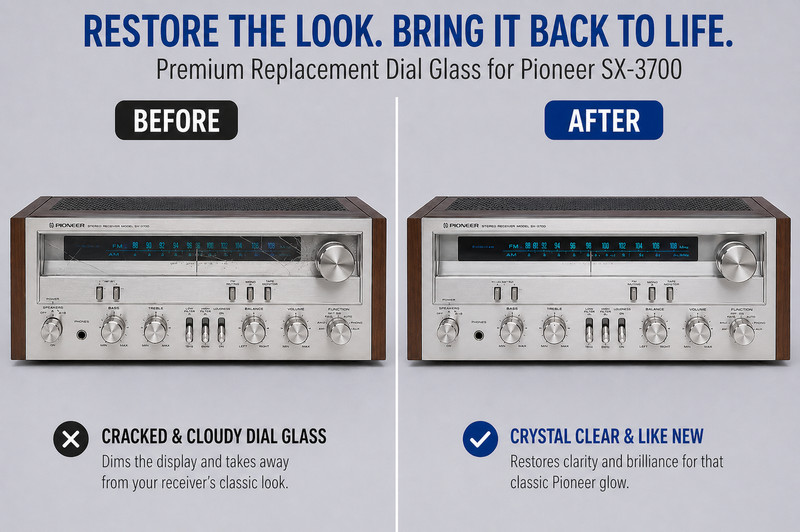 Pioneer SX-3900 Dial Glass Replacement Part gallery