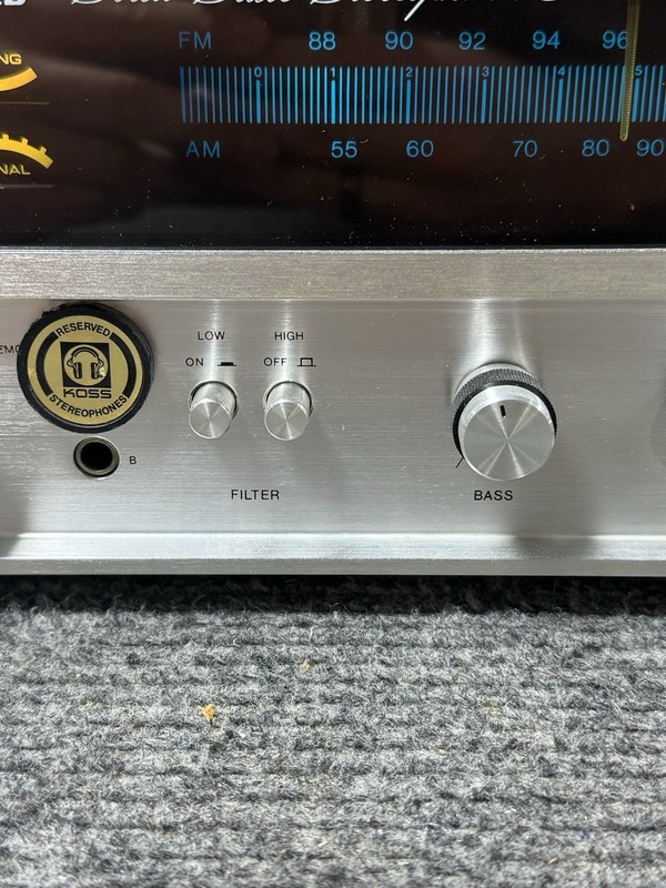 Vintage Allied 498 Solid State Stereophonic Receiver — Wood Cabinet — Japan gallery