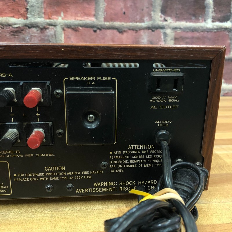Onkyo Servo Locked Tuner Amplifier TX-2000 Tested Working Wood Grain Analog gallery