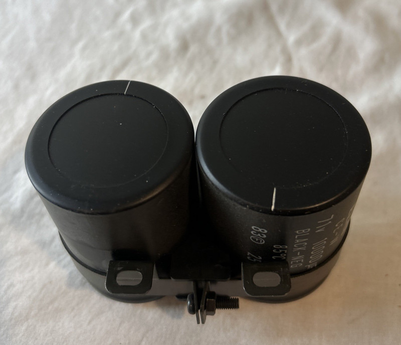 SANYO JCX 2900k Main Filter Elna Capacitors 71v 10,000uf Original w/ Bracket gallery